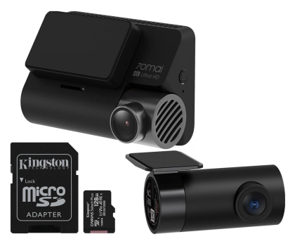 Kamera samochodowa 70mai Dash Cam A810 + kamera tylna RC12 + karta 128GB 4K/3"/150